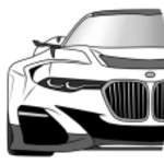 draw cars: concept android application logo